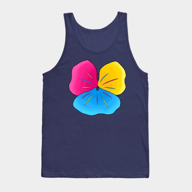 LGBT Pride Flower Pan-sy Tank Top by xerosse